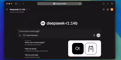 Open WebUI Interface Running Locally