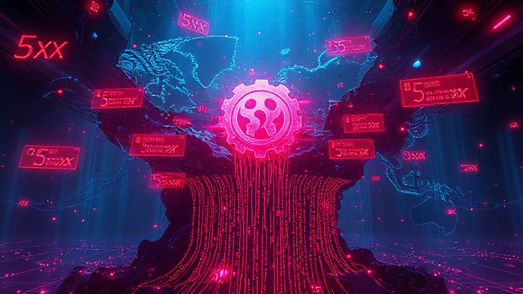 Rappresentazione dell'outage globale di Cloudflare causato da un errore Rust