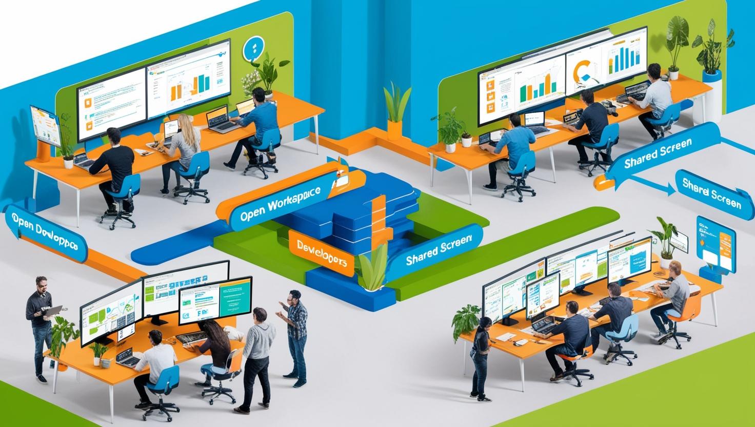 Spazio di lavoro collaborativo per sviluppatori