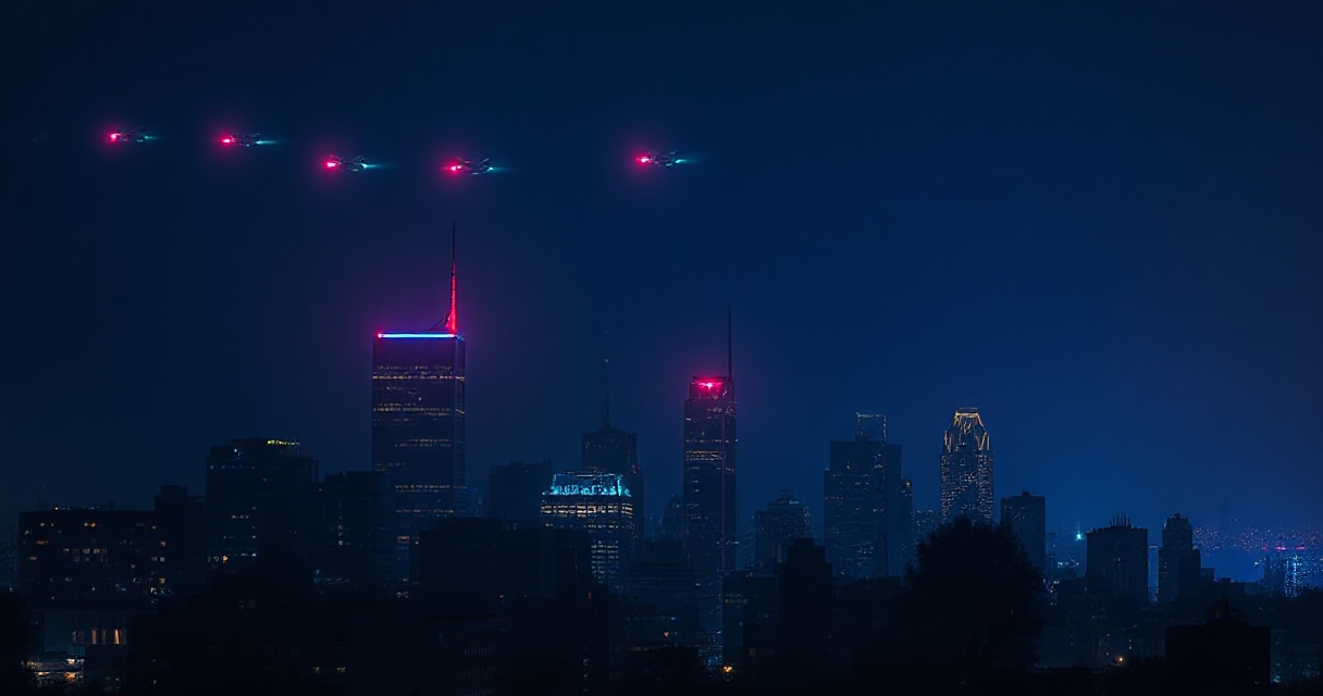 Luci misteriose nel cielo del New Jersey