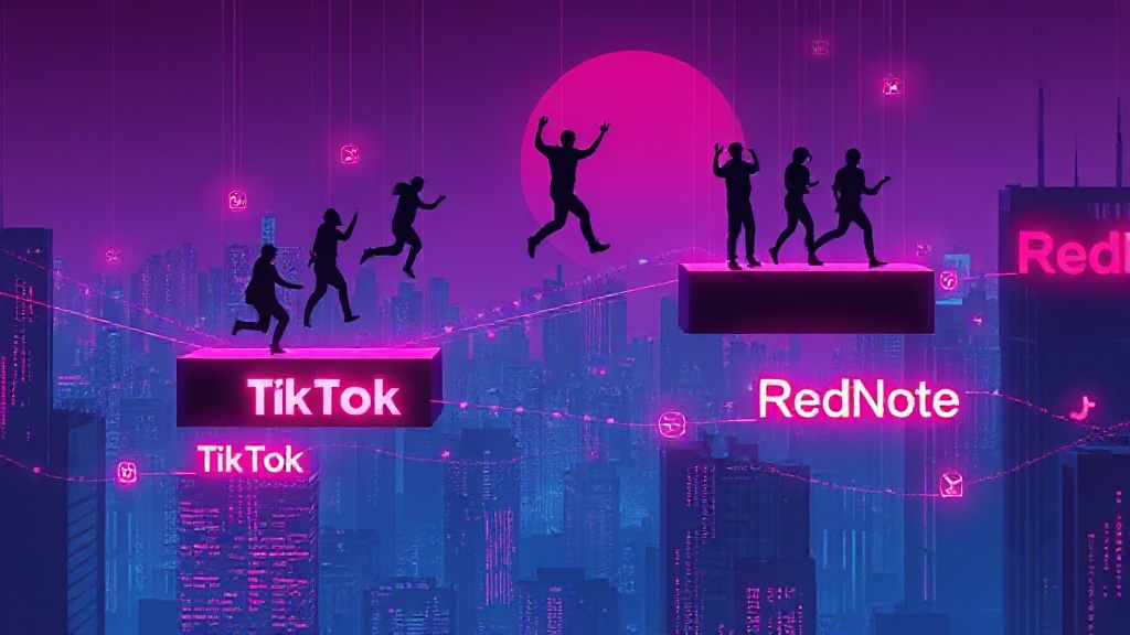 RedNote vs TikTok Social Migration