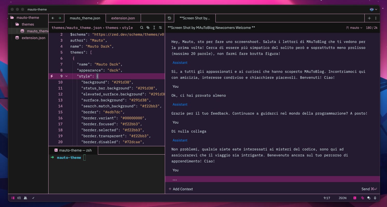 Zed IDE Interface
